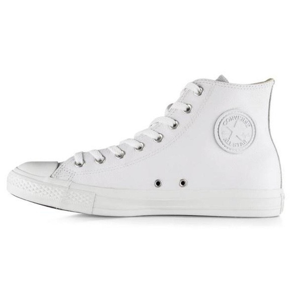 converse white mono canvas